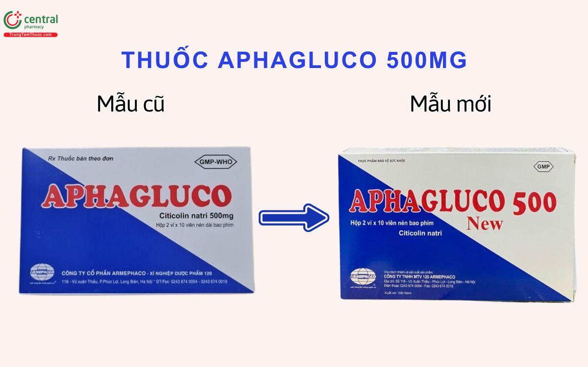 Thuốc Aphagluco 500mg mẫu mới 