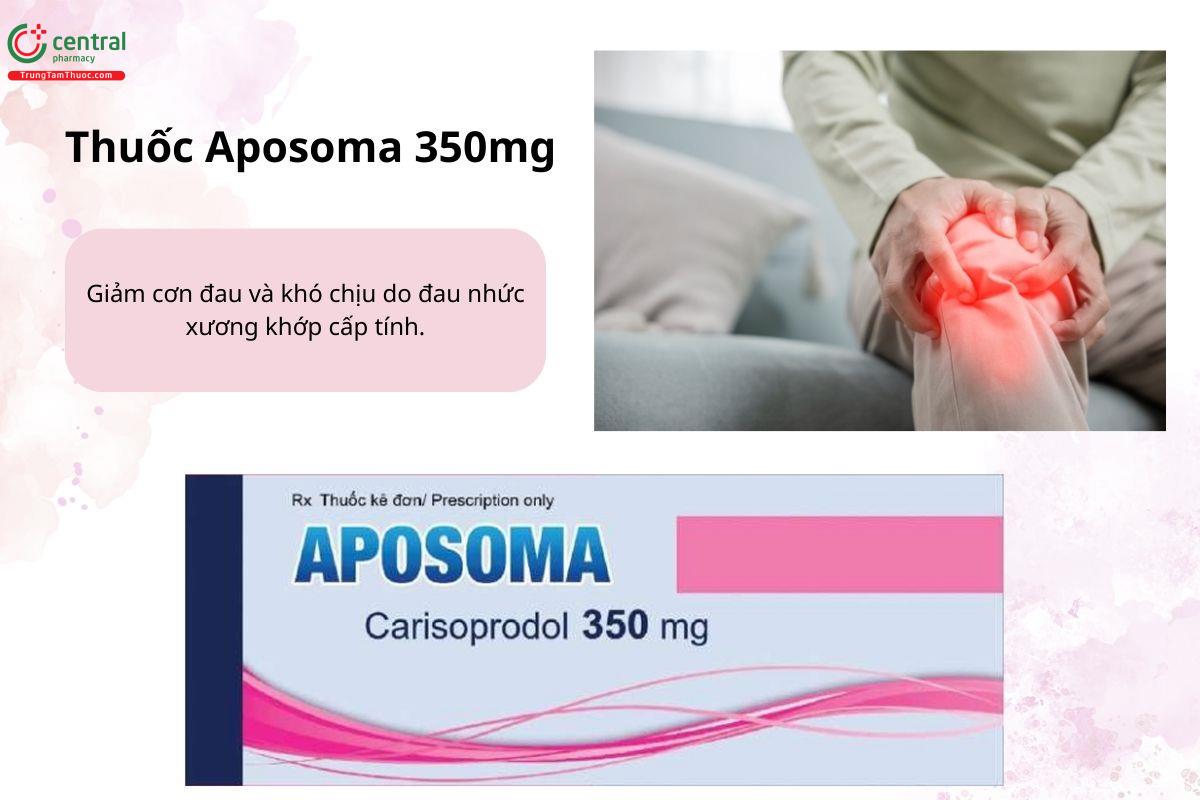 Chỉ định của thuốc Aposoma 350mg