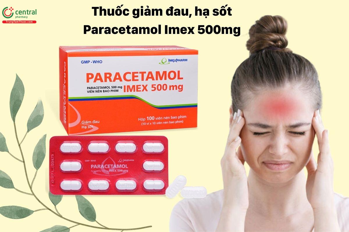 Chỉ định của thuốc Paracetamol Imex 500mg