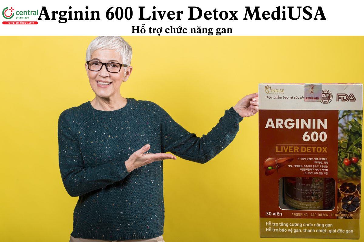 Arginin 600 Liver Detox MediUSA - Giúp tăng cường chức năng gan