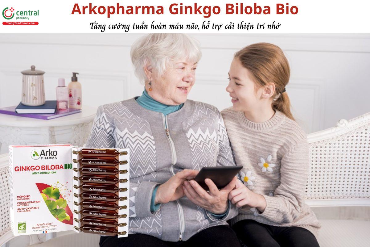 Arkopharma Ginkgo Biloba Bio tăng cường tuần hoàn máu não