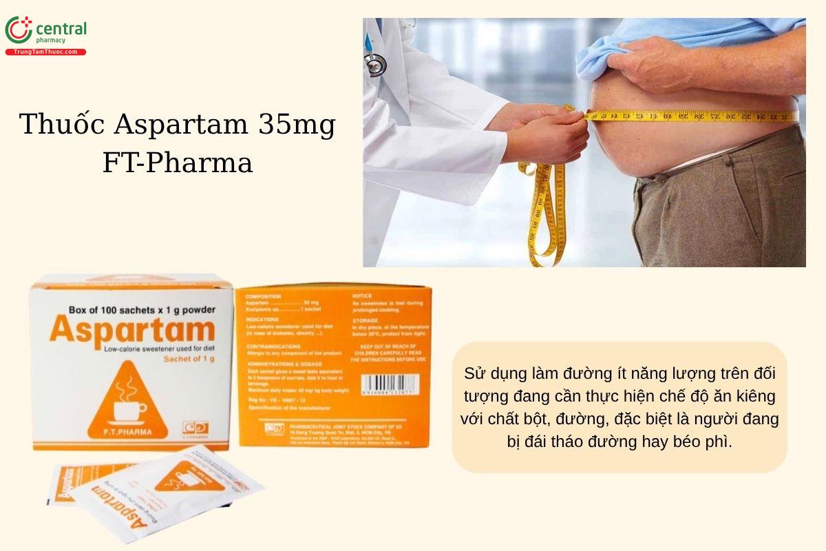 Chỉ định của thuốc Aspartam 35mg FT-Pharma