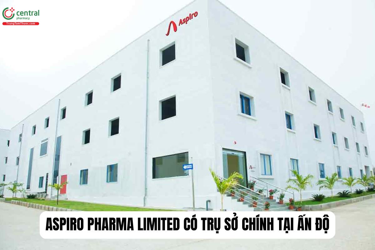 Aspiro Pharma Limited có trụ sở tại Ấn Độ