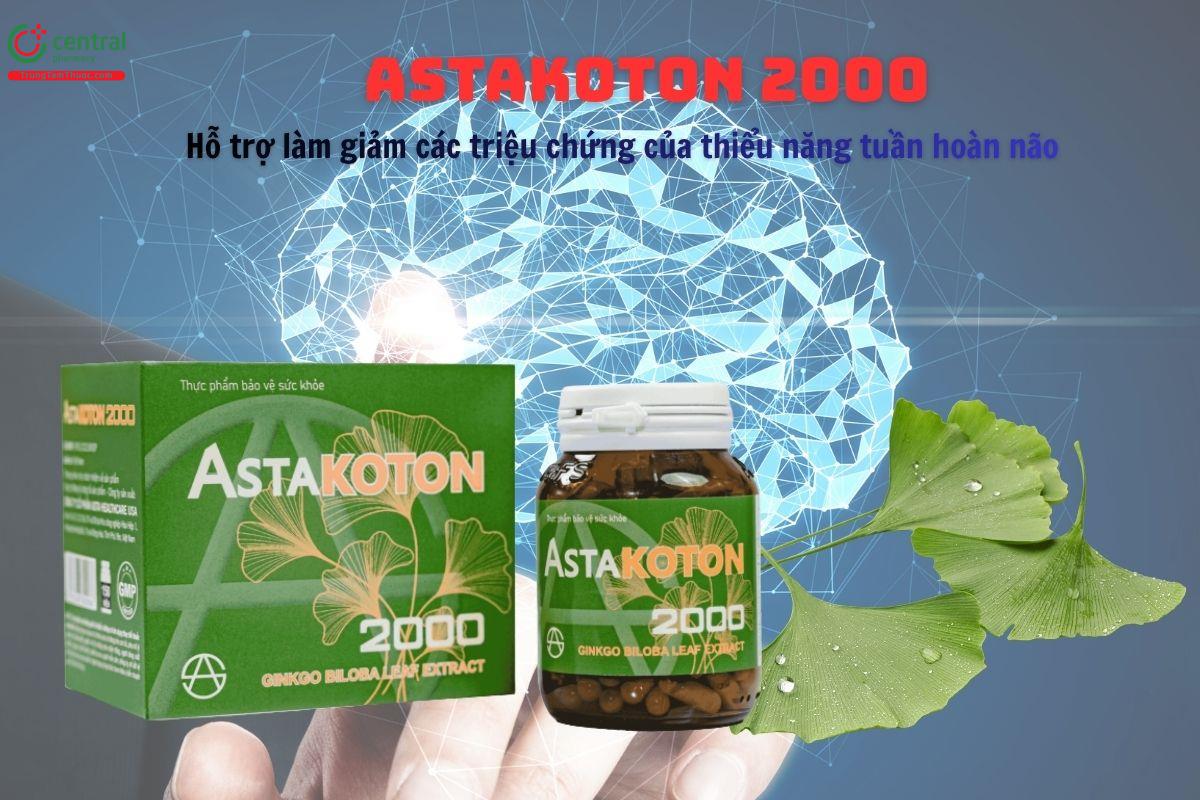 Astakoton 2000 - Hoạt huyết, giảm triệu chứng thiểu năng tuần hoàn não