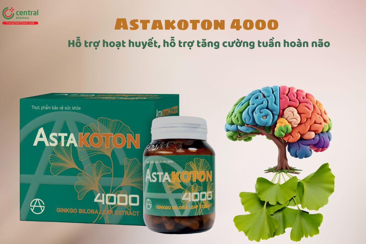 Astakoton 4000 - Hỗ trợ hoạt huyết, tăng tuần hoàn máu não