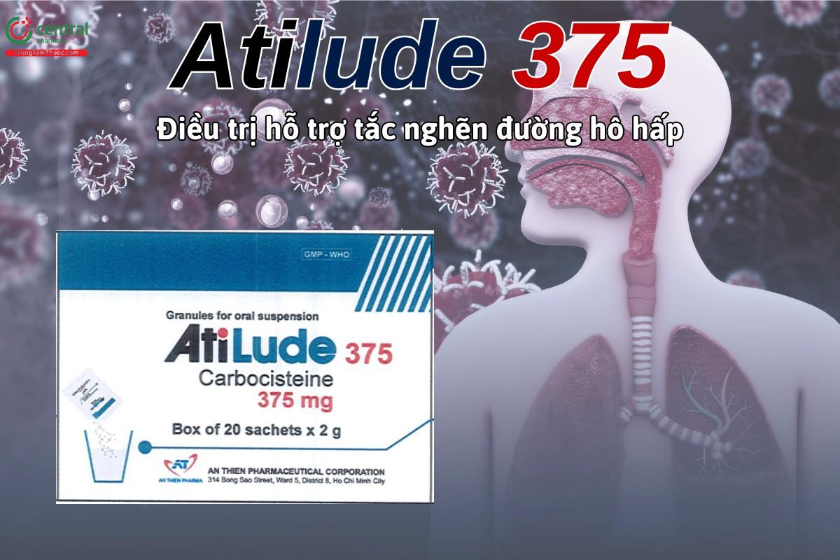 Thuốc Atilude 375 hỗ trợ điều trị tắc nghẽn hô hấp và tăng tiết dịch nhầy