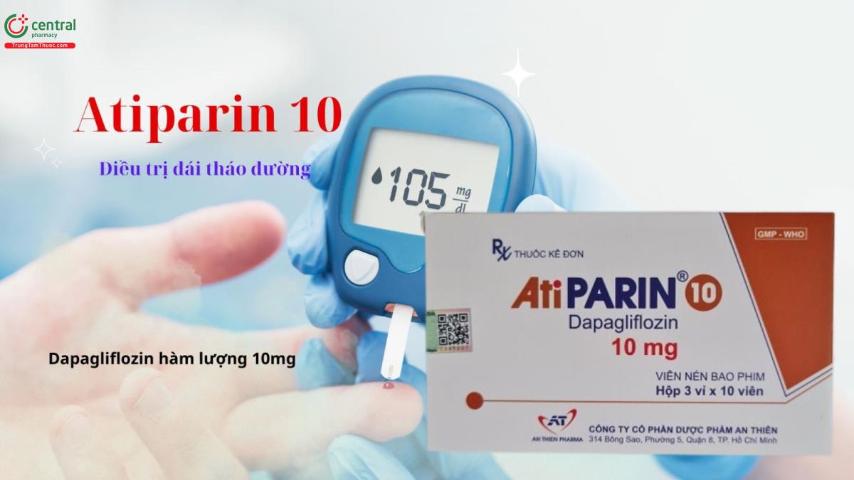 Thuốc Atiparin 10 - Thuốc điều trị đái tháo đường type 2