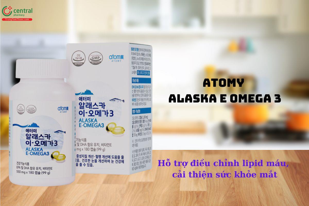 Atomy Alaska E Omega 3 - Giảm cholesterol máu, giúp sáng mắt