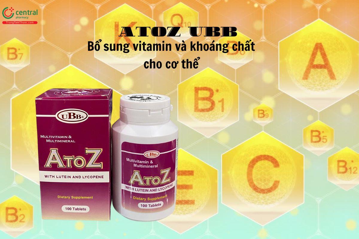 ATOZ UBB bổ sung vitamin và khoáng chất giúp tăng cường sức khỏe