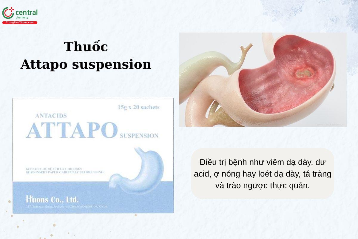 Chỉ định của thuốc Attapo suspension