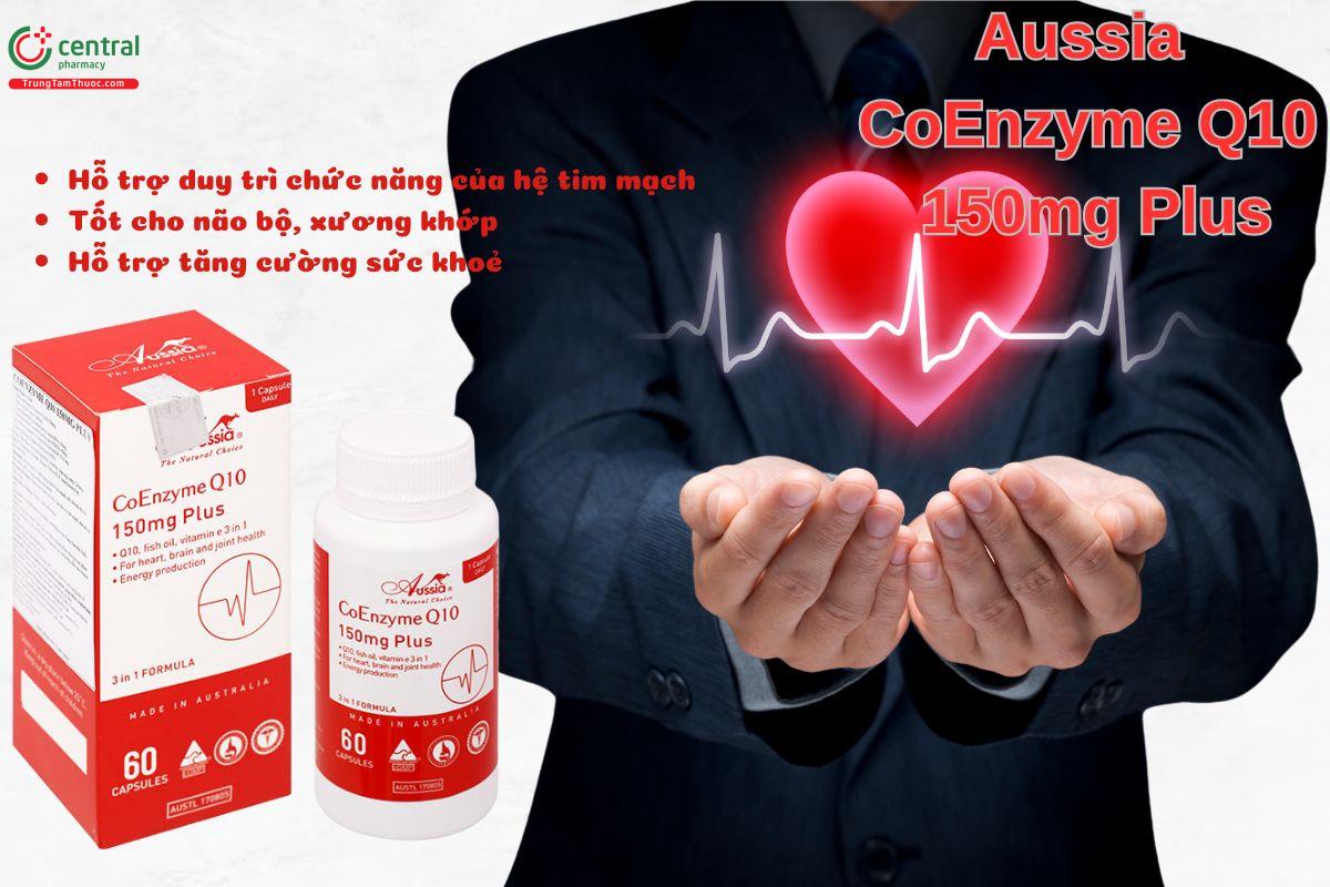 Aussia CoEnzyme Q10 150mg Plus - Tốt cho tim mạch, não bộ, xương khớp