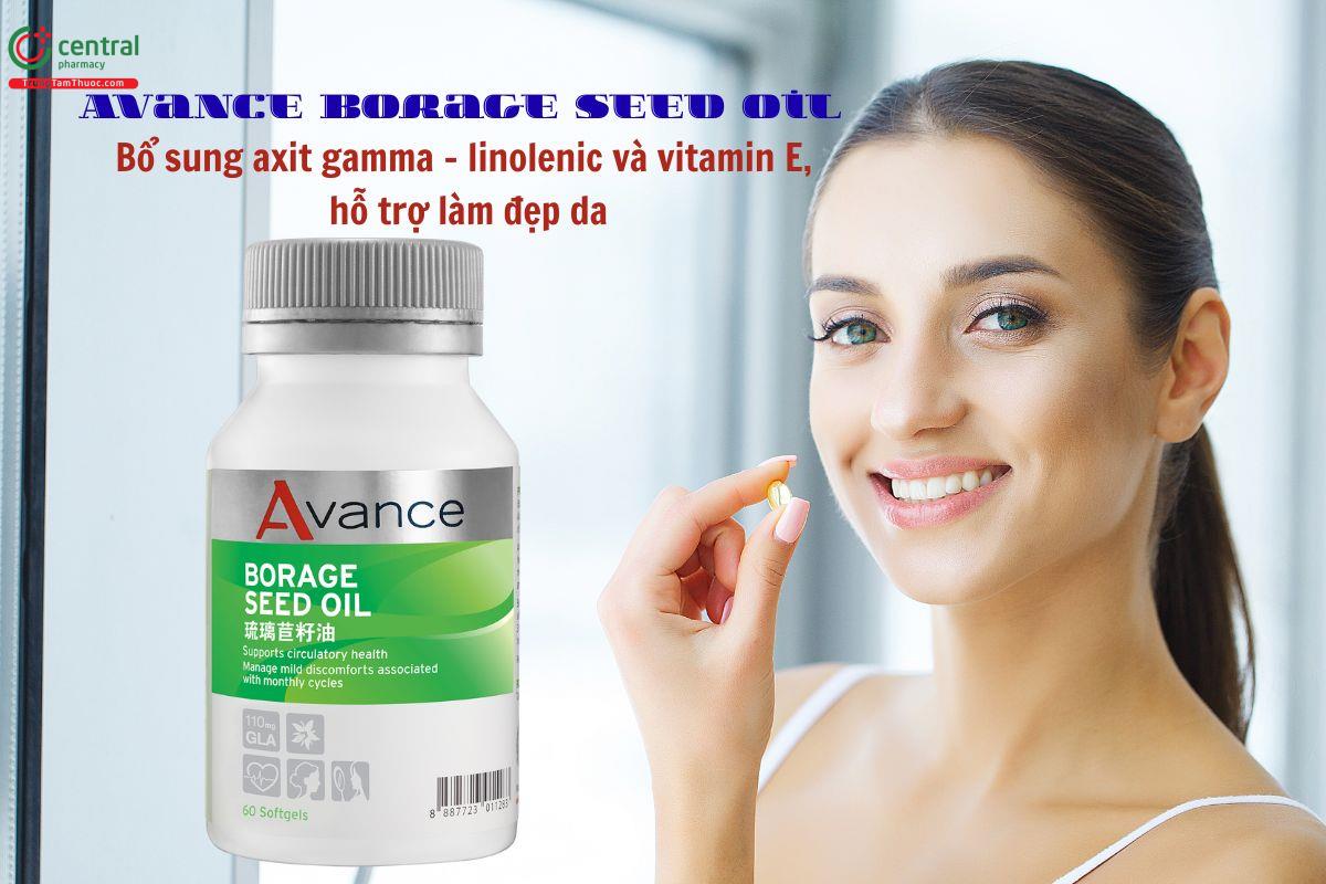 Avance Borage Seed Oil bổ sung axit gamma - linolenic, giúp làm đẹp da