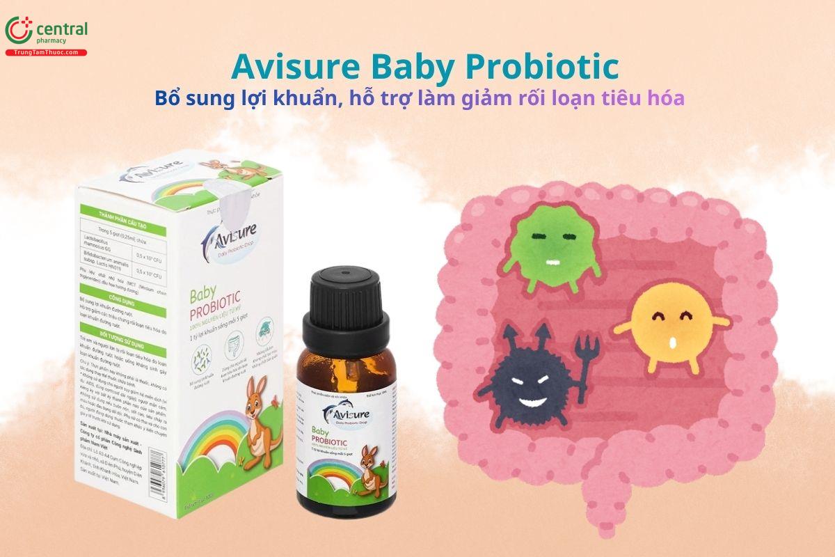 Avisure Baby Probiotic bổ sung lợi khuẩn, hỗ trợ tiêu hóa khỏe mạnh