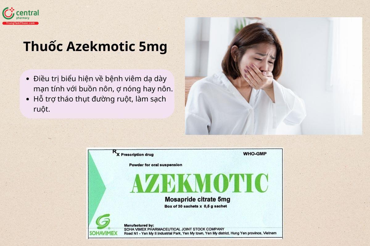 Chỉ định của thuốc Azekmotic 5mg