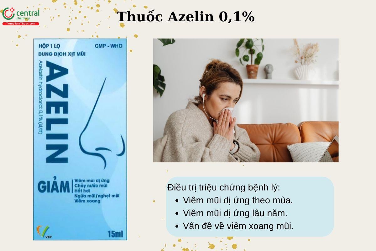 Chỉ định của thuốc Azelin 0,1%