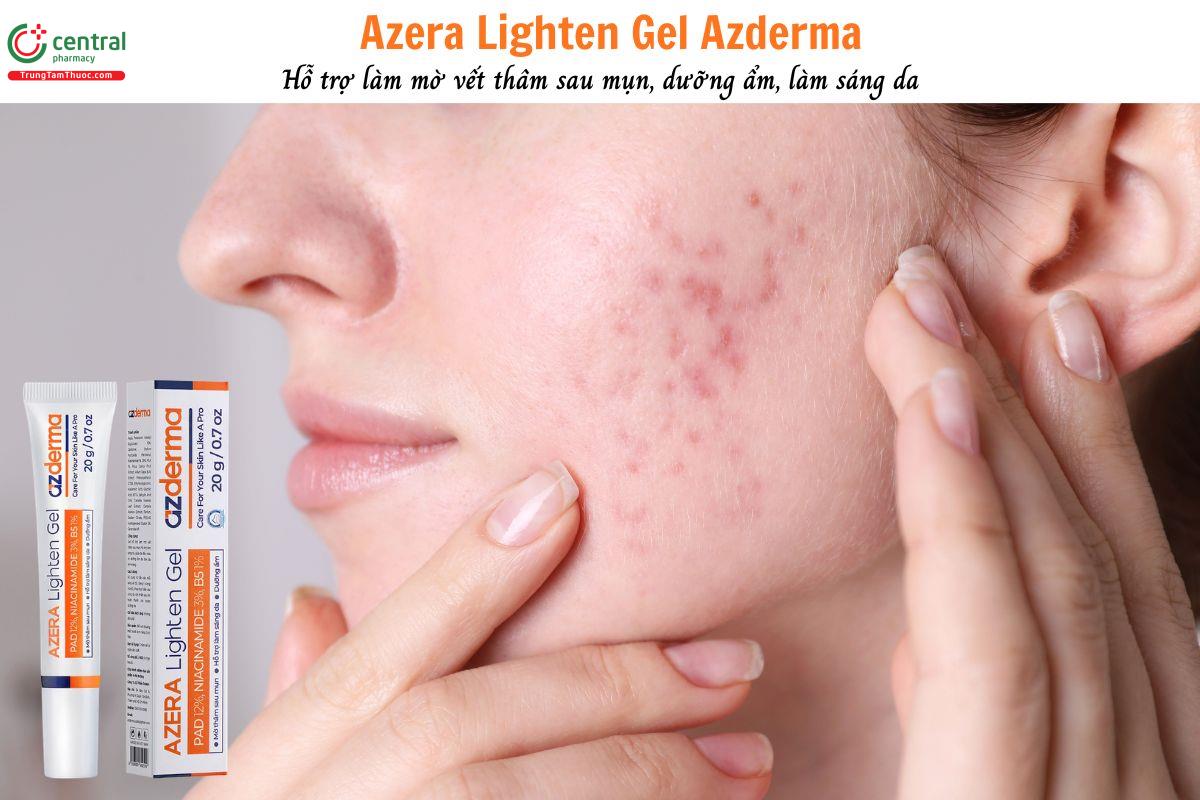 Azera Lighten Gel Azderma - Làm mở vết thâm sẹo, cải thiện kết cấu da