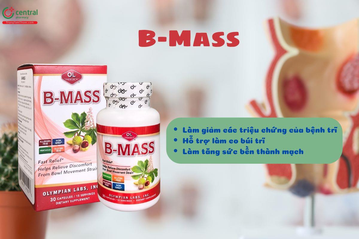 B-Mass - Hỗ trợ làm giảm triệu chứng của trĩ, co búi trĩ