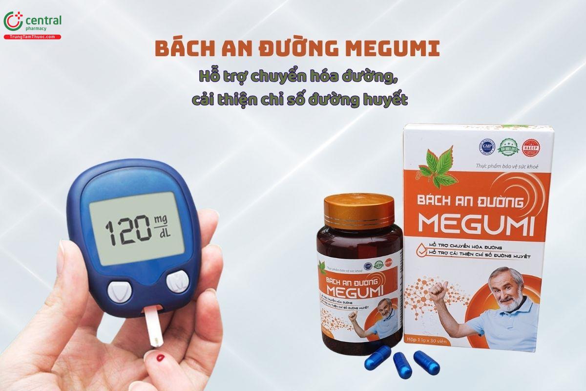 Bách An Đường Megumi giúp hỗ trợ làm ổn định đường huyết