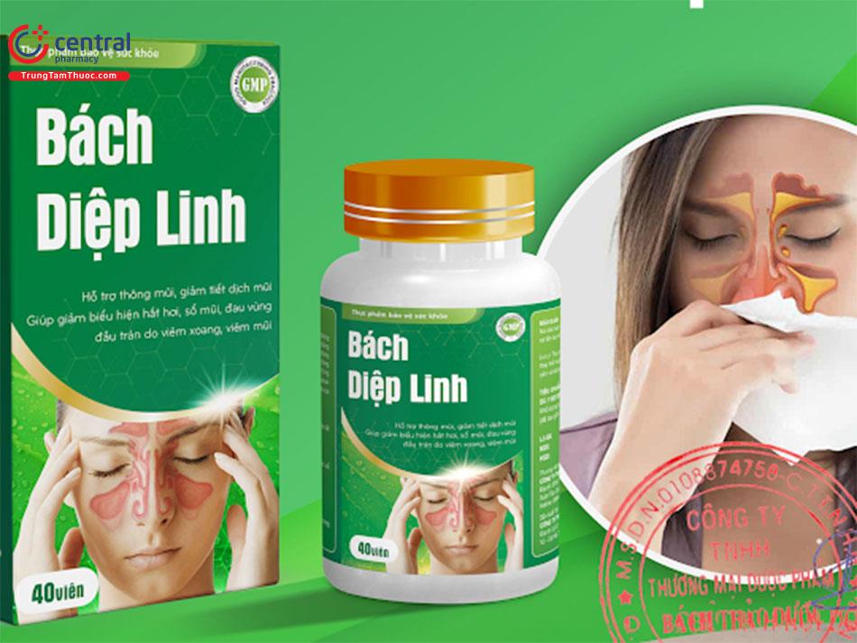 Bách Diệp Linh hỗ trợ giảm hắt hơi sổ mũi