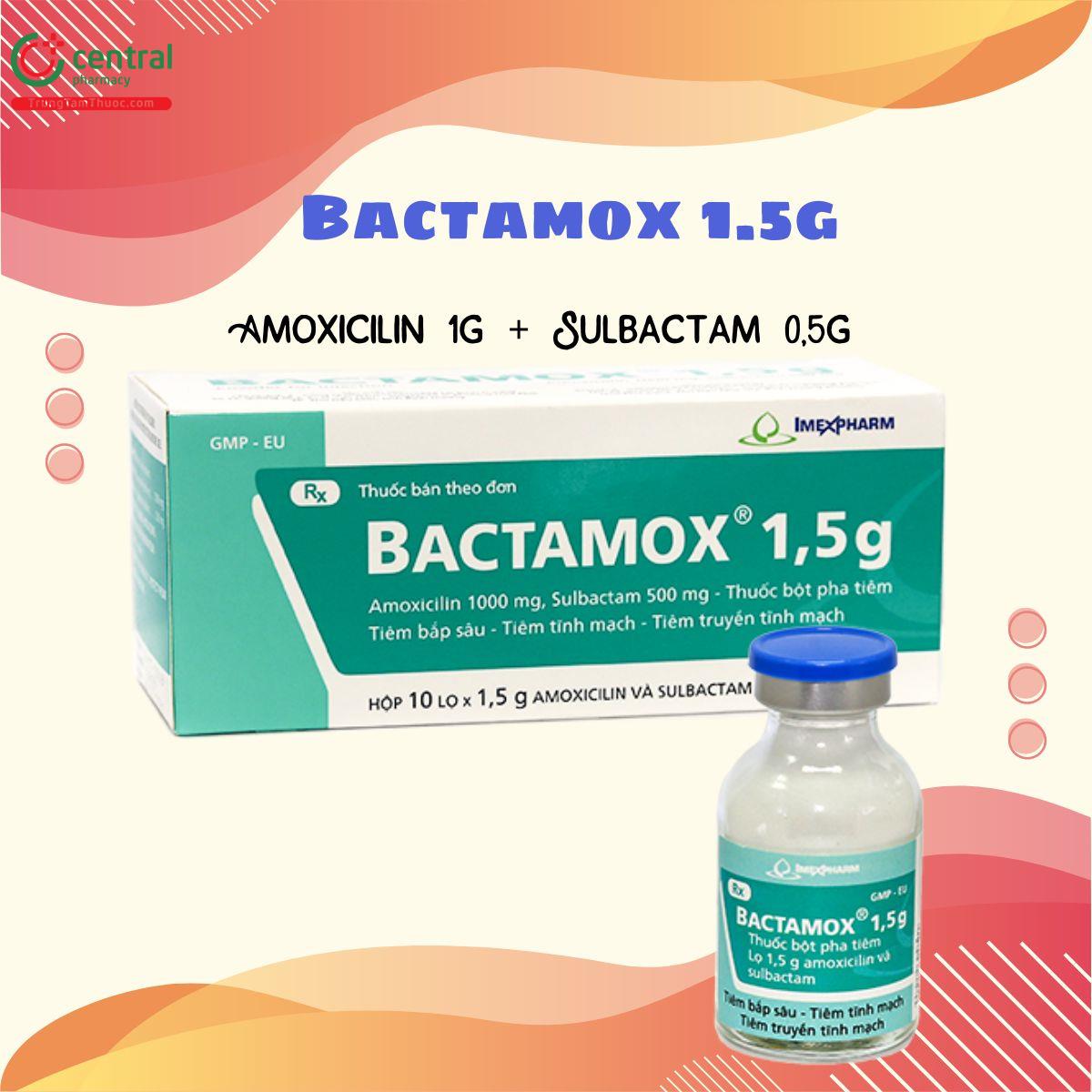 Thuốc Bactamox 1.5g điều trị nhiễm khuẩn hô hấp, ổ bụng, tiết niệu