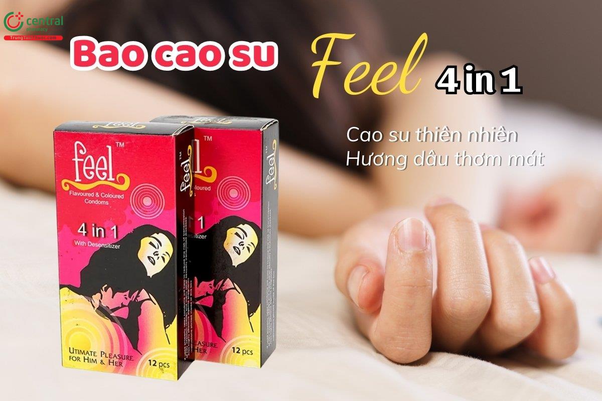 Bao cao su Feel 4 in 1 kéo dài thời gian, thăng hoa trong mỗi cuộc yêu