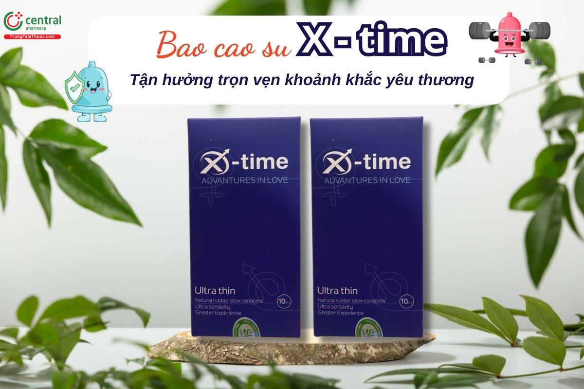 Bao cao su X - time, sự lựa chọn hoàn hảo để tận hưởng những khoảnh khắc yêu thương một cách an toàn