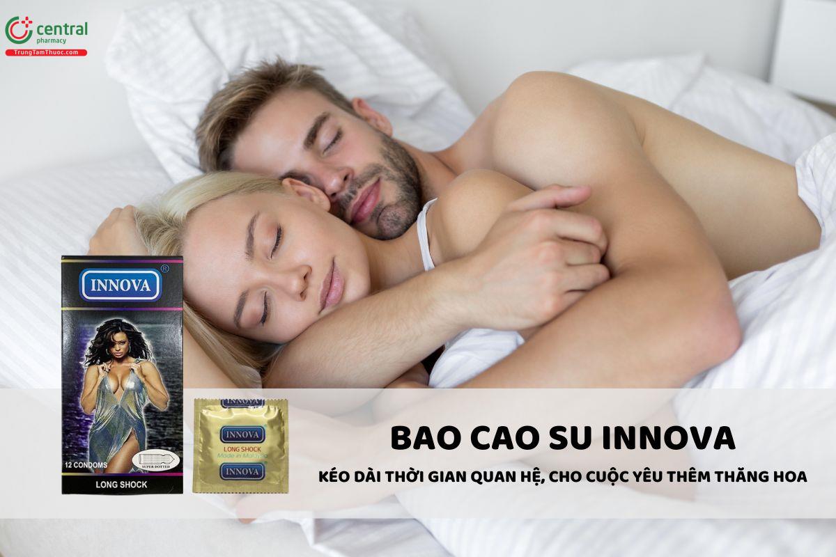 Bao cao su Innova đen gai chống xuất tinh sớm, thăng hoa khi quan hệ