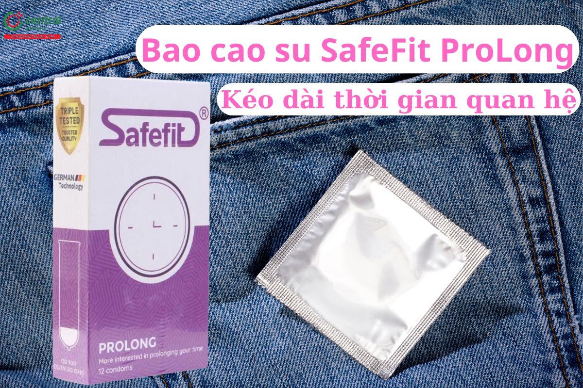 Bao cao su SafeFit ProLong kéo dài thời gian cho mọi cuộc yêu