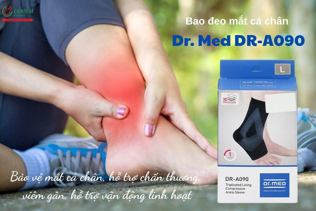 Bao đeo mắt cá chân Dr. Med DR-A090 - Bảo vệ mắt cá chân, hỗ trợ chấn thương, viêm gân, hỗ trợ vận động linh hoạt