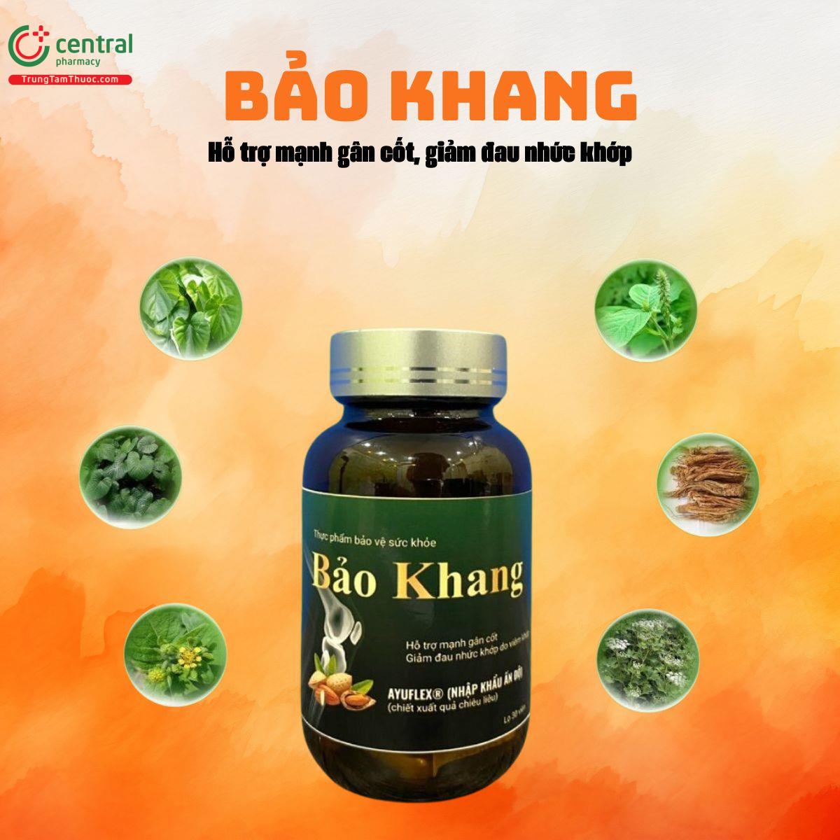 Thuốc Bảo Khang hỗ trợ làm mạnh gân cốt, giảm đau nhức xương khớp