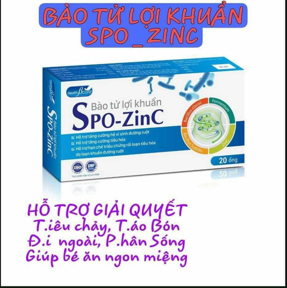 Hình 1: Tác dụng của Bào tử lợi khuẩn Spo-ZinC