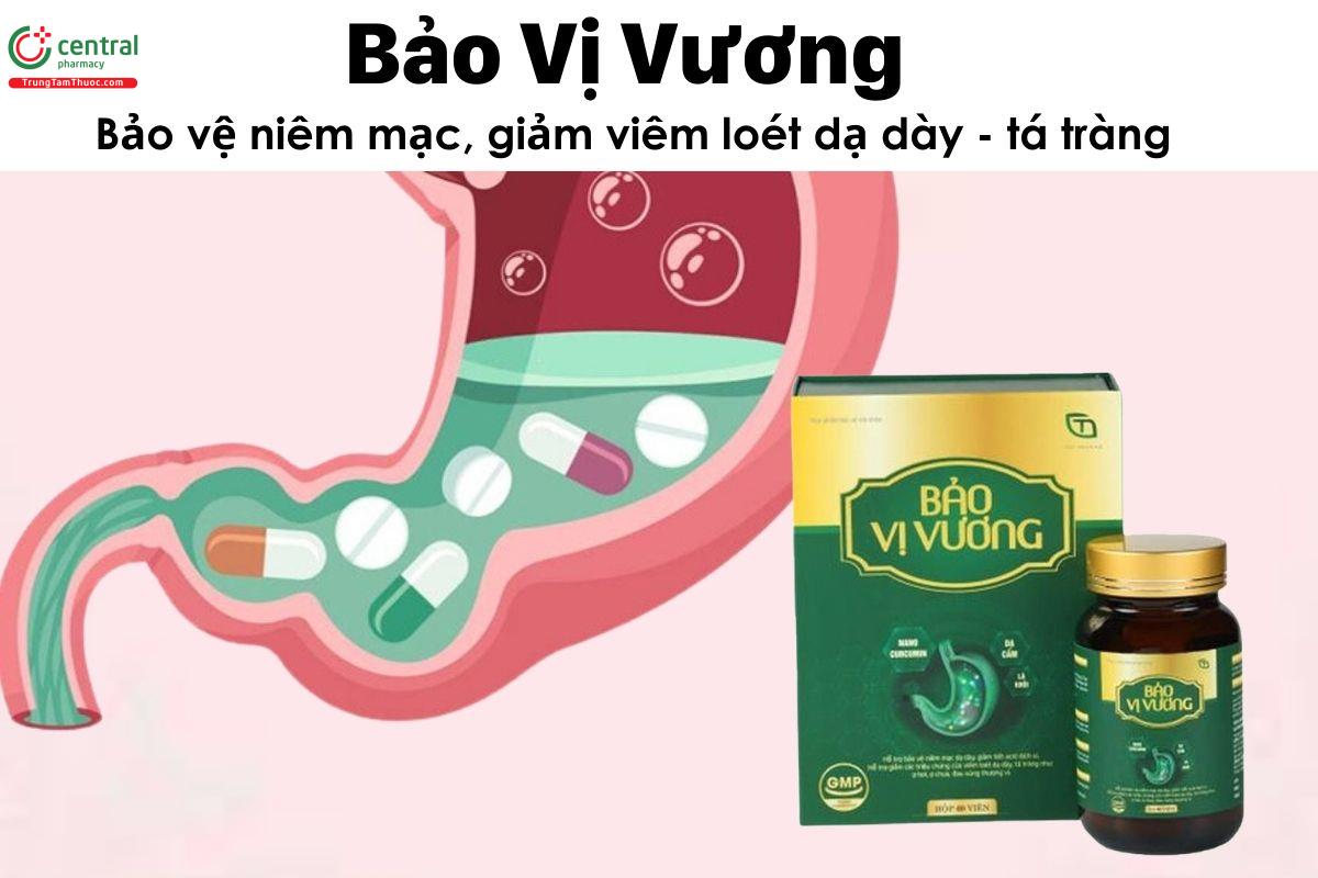 Bảo Vị Vương - Bảo vệ niêm mạc, giảm viêm loét dạ dày - tá tràng