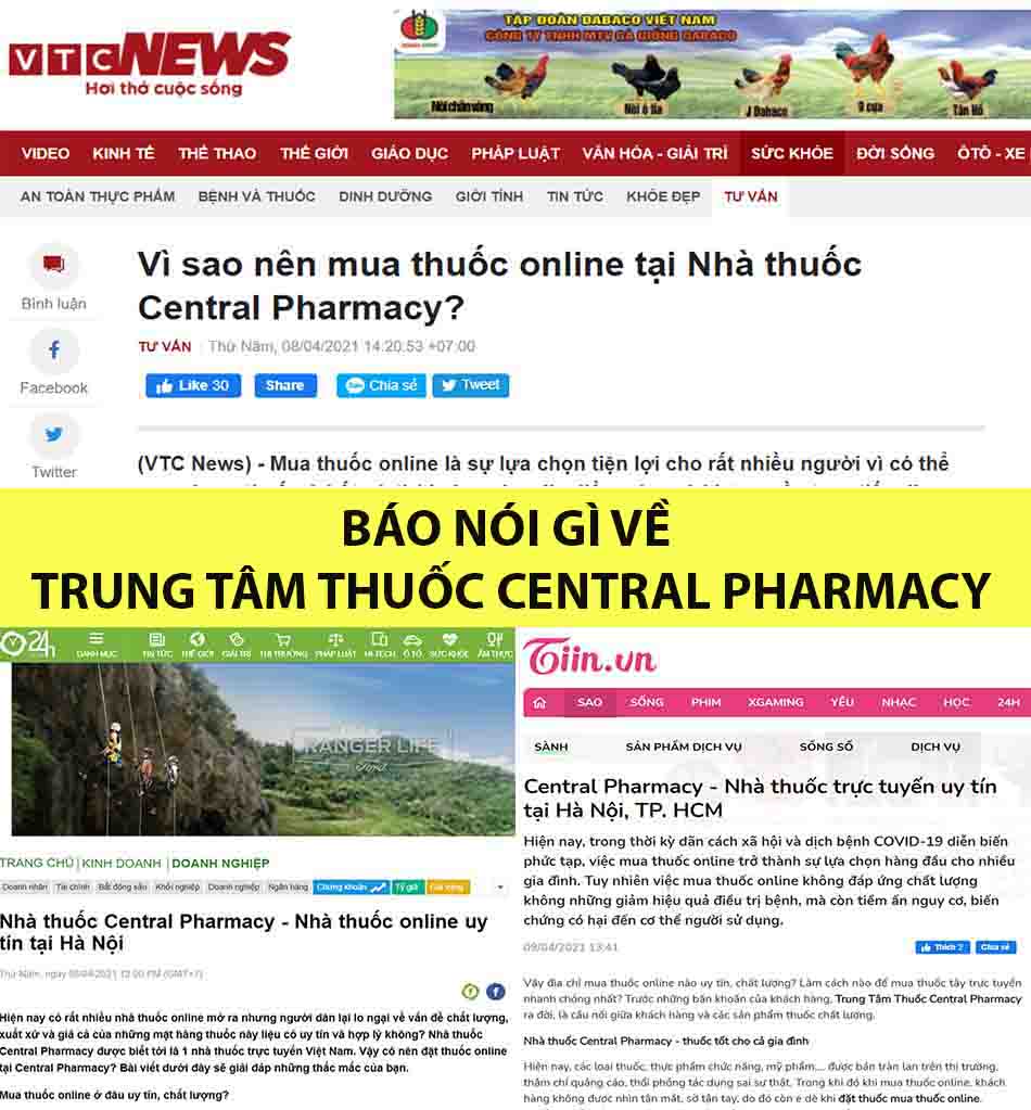 Kênh truyền thông nói về Trung Tâm Thuốc Central Pharmacy