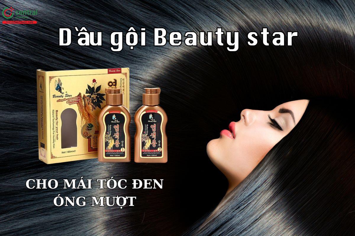 Dầu gội đen tóc Beauty Star 100ml chiết xuất từ nhân sâm Hàn Quốc