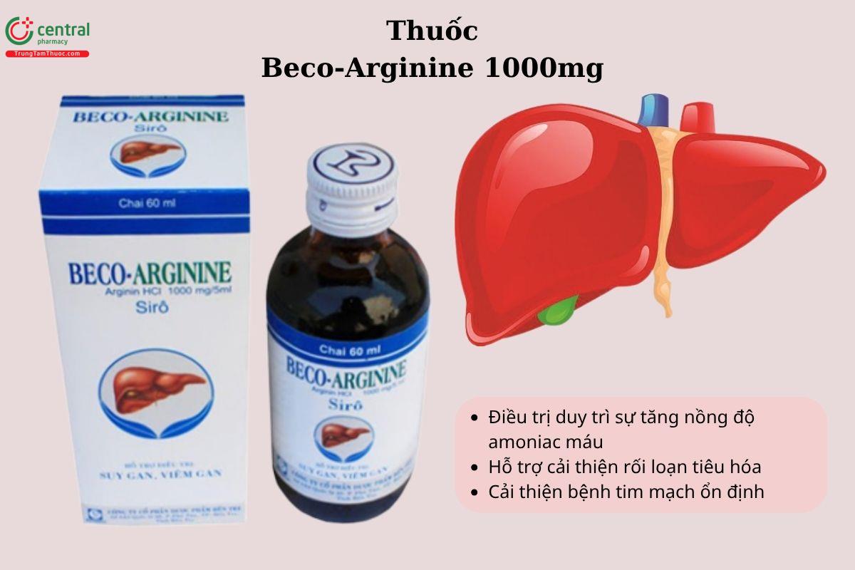 Chỉ định của thuốc Beco-Arginine 1000mg
