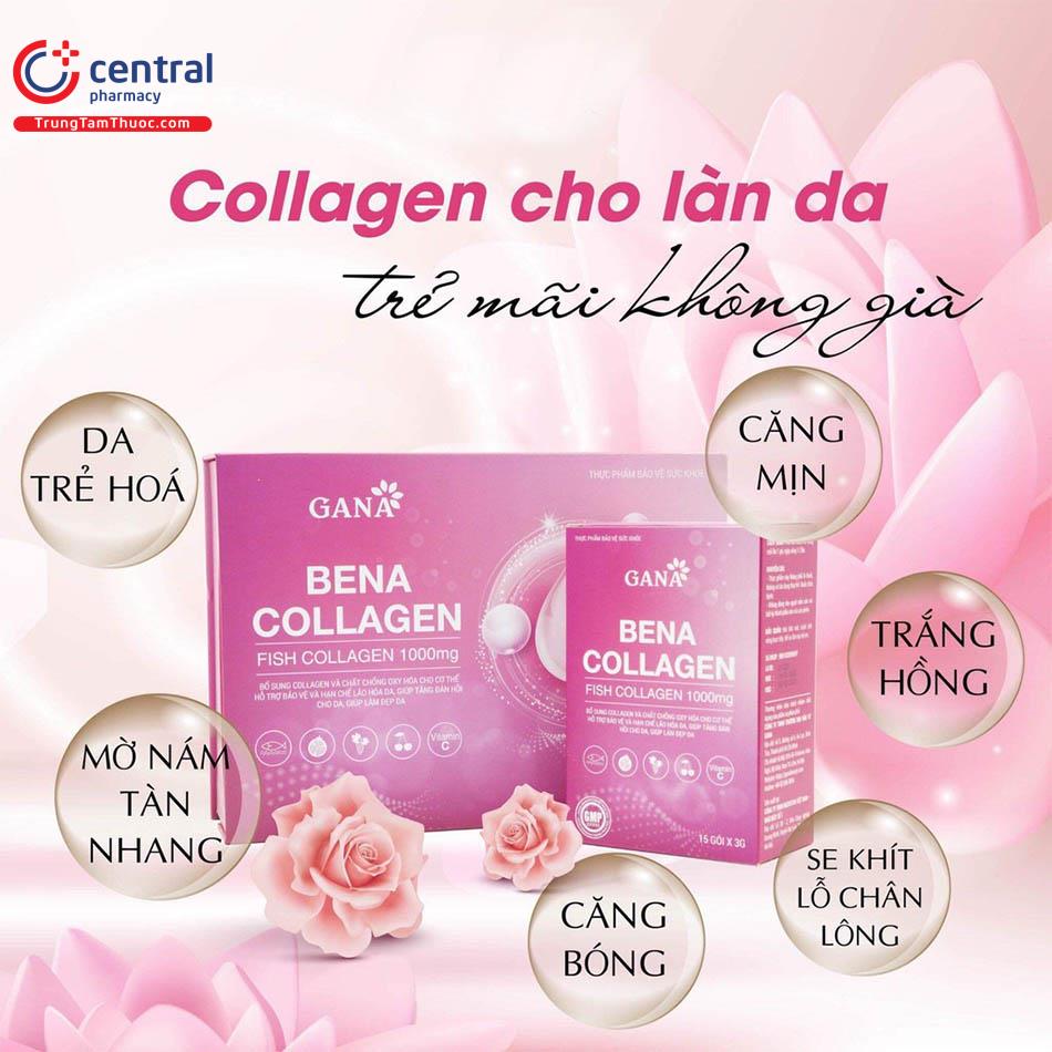 Bena Collagen hỗ trợ làm sáng da