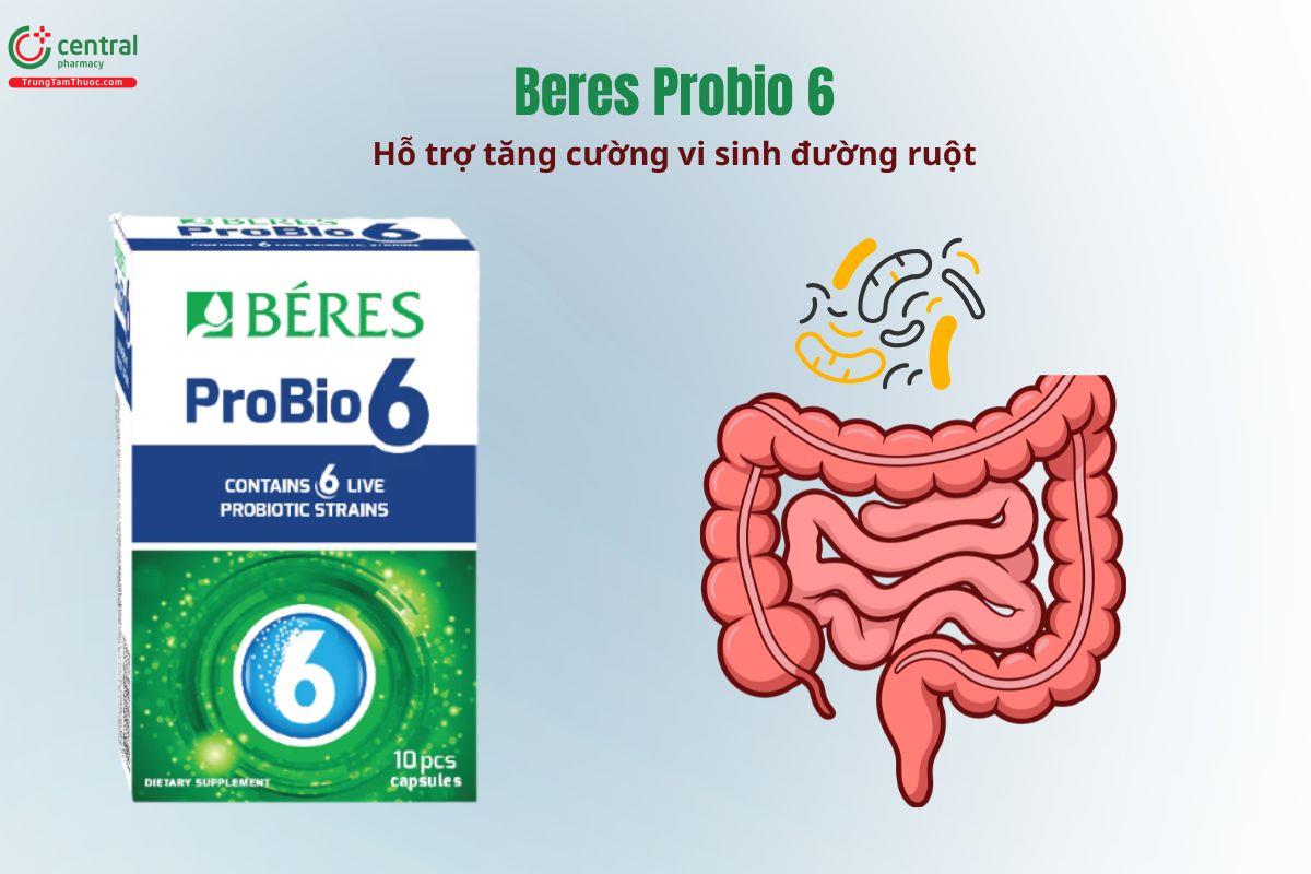 Beres Probio 6 bổ sung lợi khuẩn, tăng cường vi sinh đường ruột