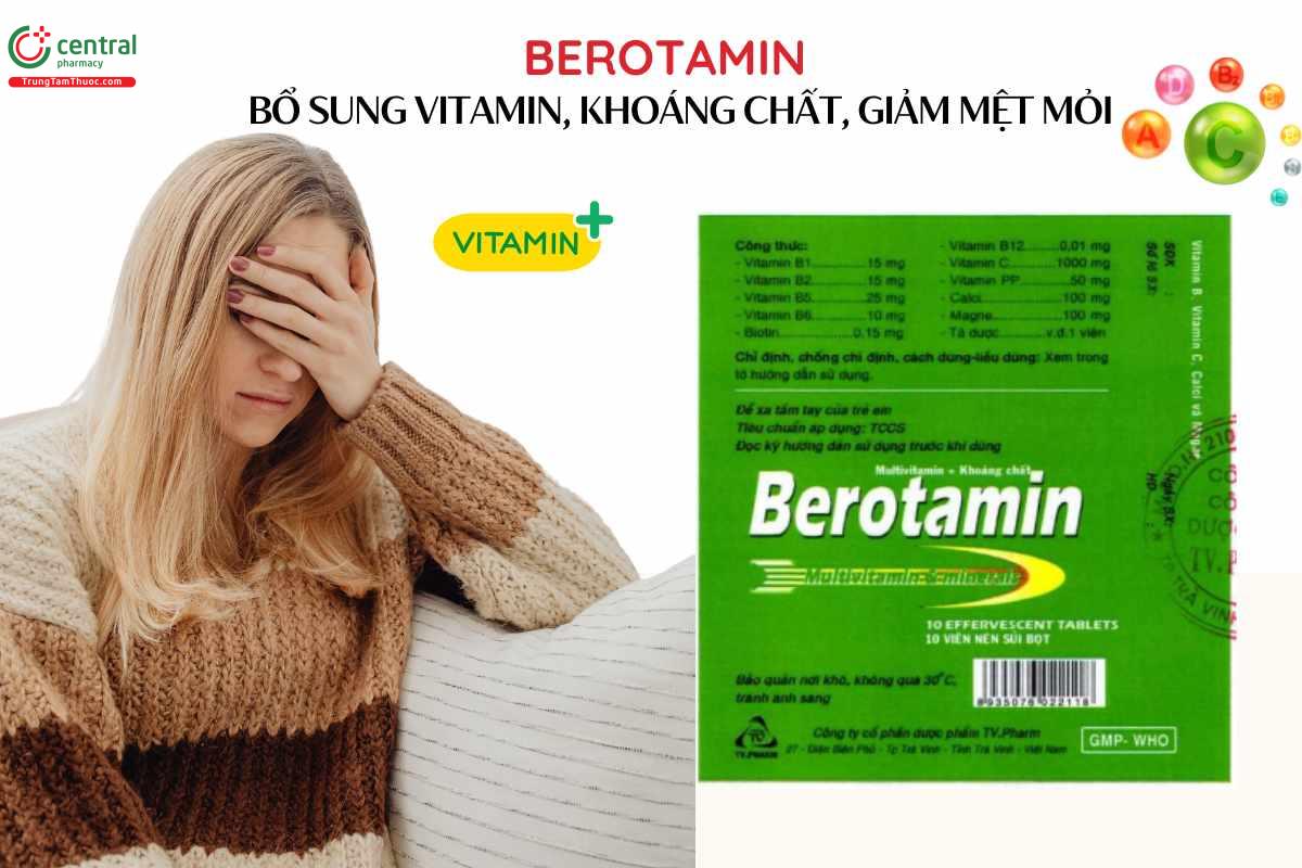 Chỉ định của Thuốc Berotamin