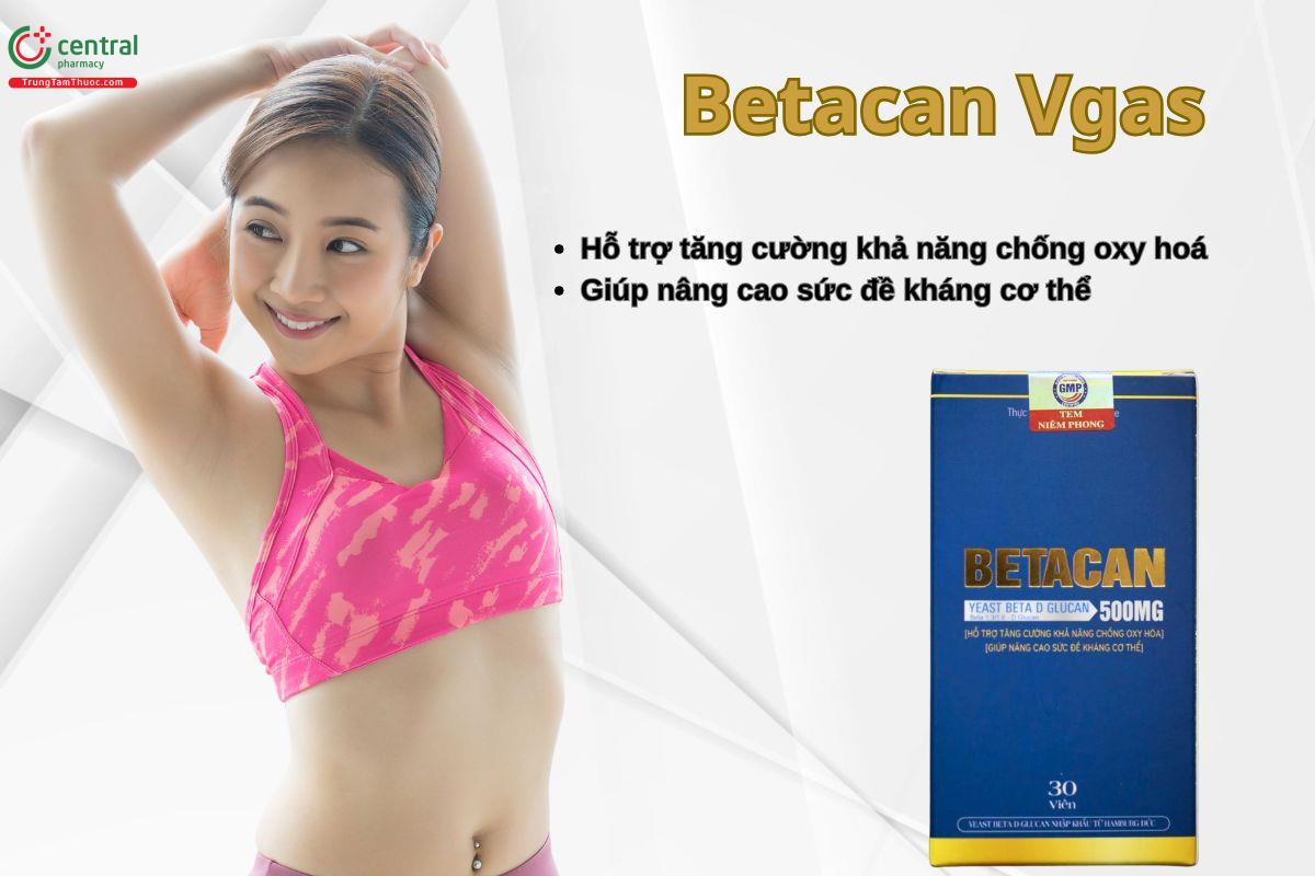 Viên uống Betacan Vgas giúp tăng cường hệ miễn dịch cho cơ thể