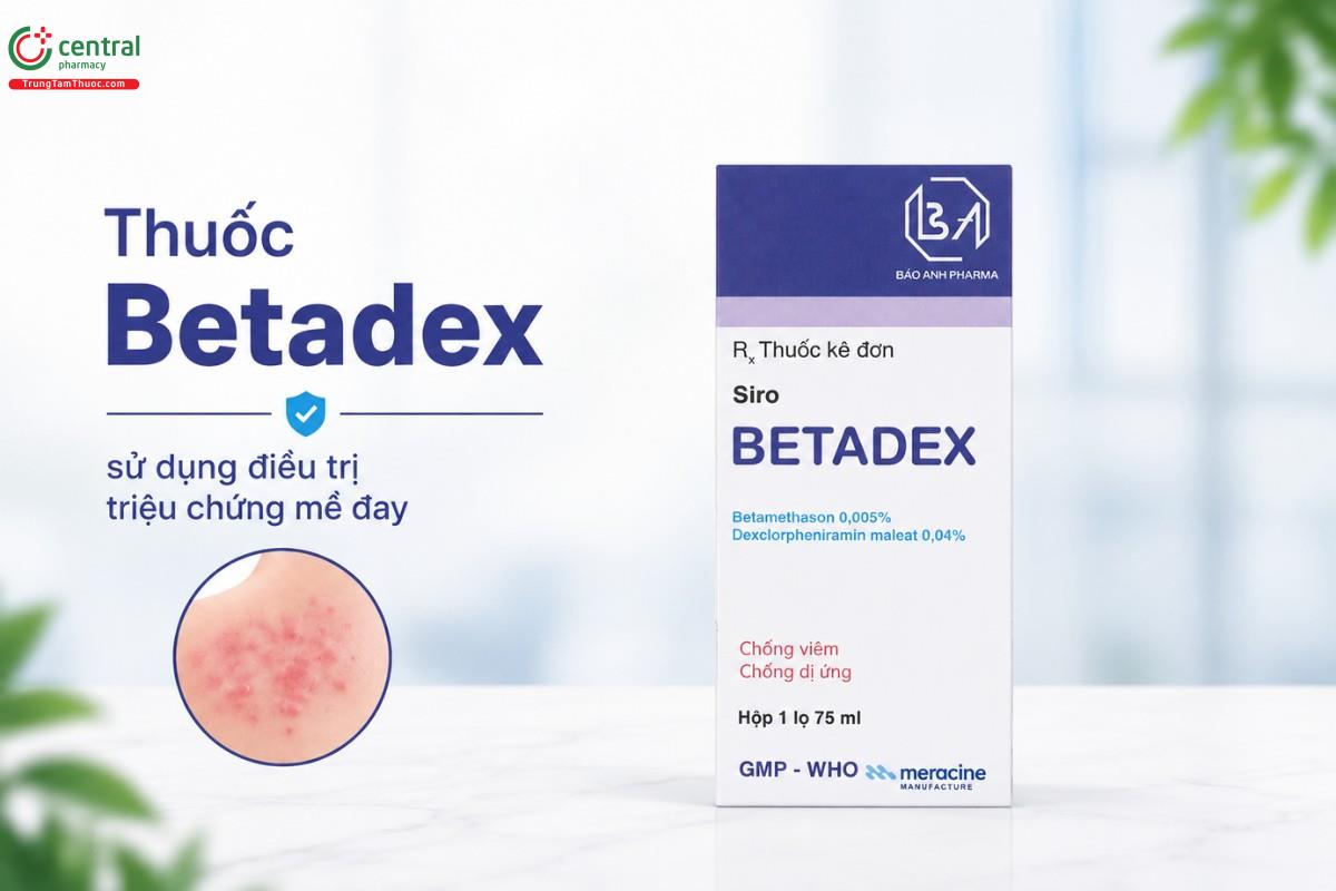 Thuốc Betadex sử dụng điều trị triệu chứng mề đay