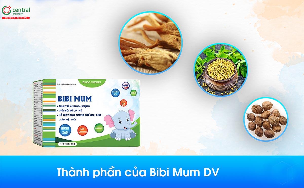 Bibi Mum giúp tăng cường sức khỏe, giảm biếng ăn