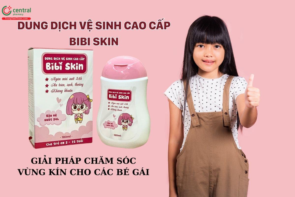 Dung dịch vệ sinh cao cấp Bibi Skin dành cho các bé gái từ 2 đến 15 tuổi