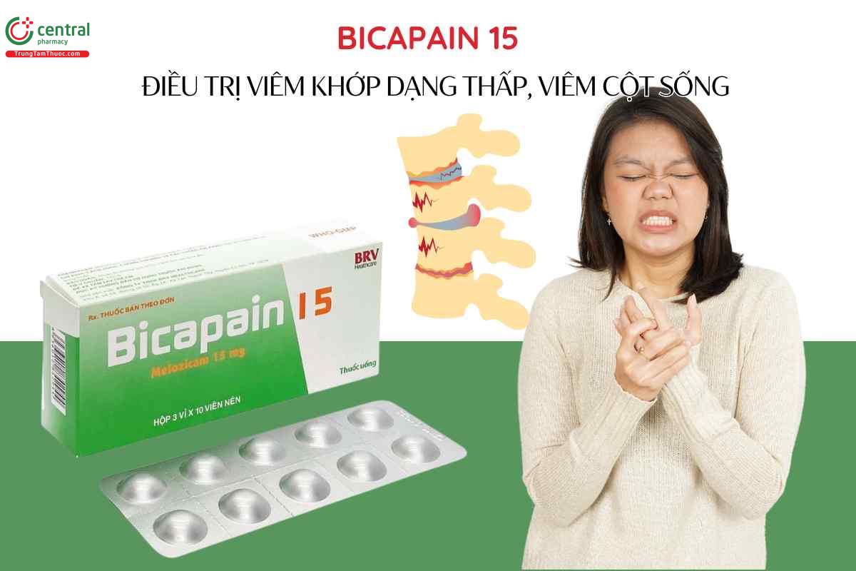 Chỉ định Thuốc Bicapain 15