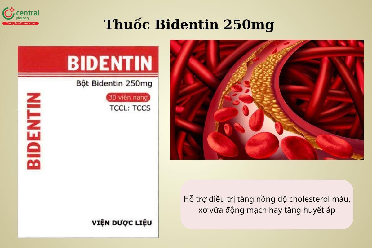 Chỉ định của thuốc Bidentin 250mg