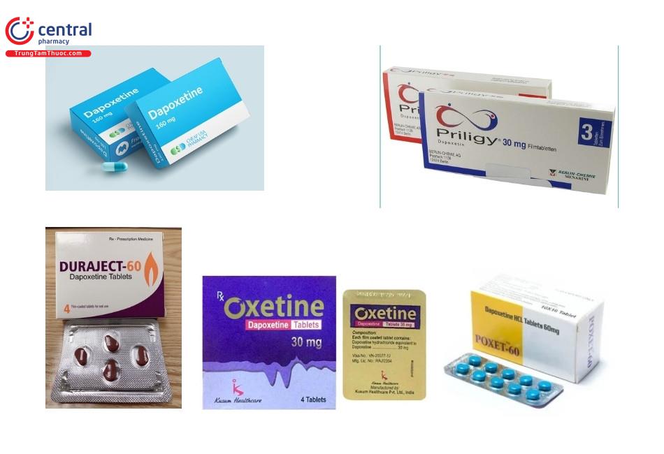 Một số biệt dược chứa Dapoxetine trên thị trường