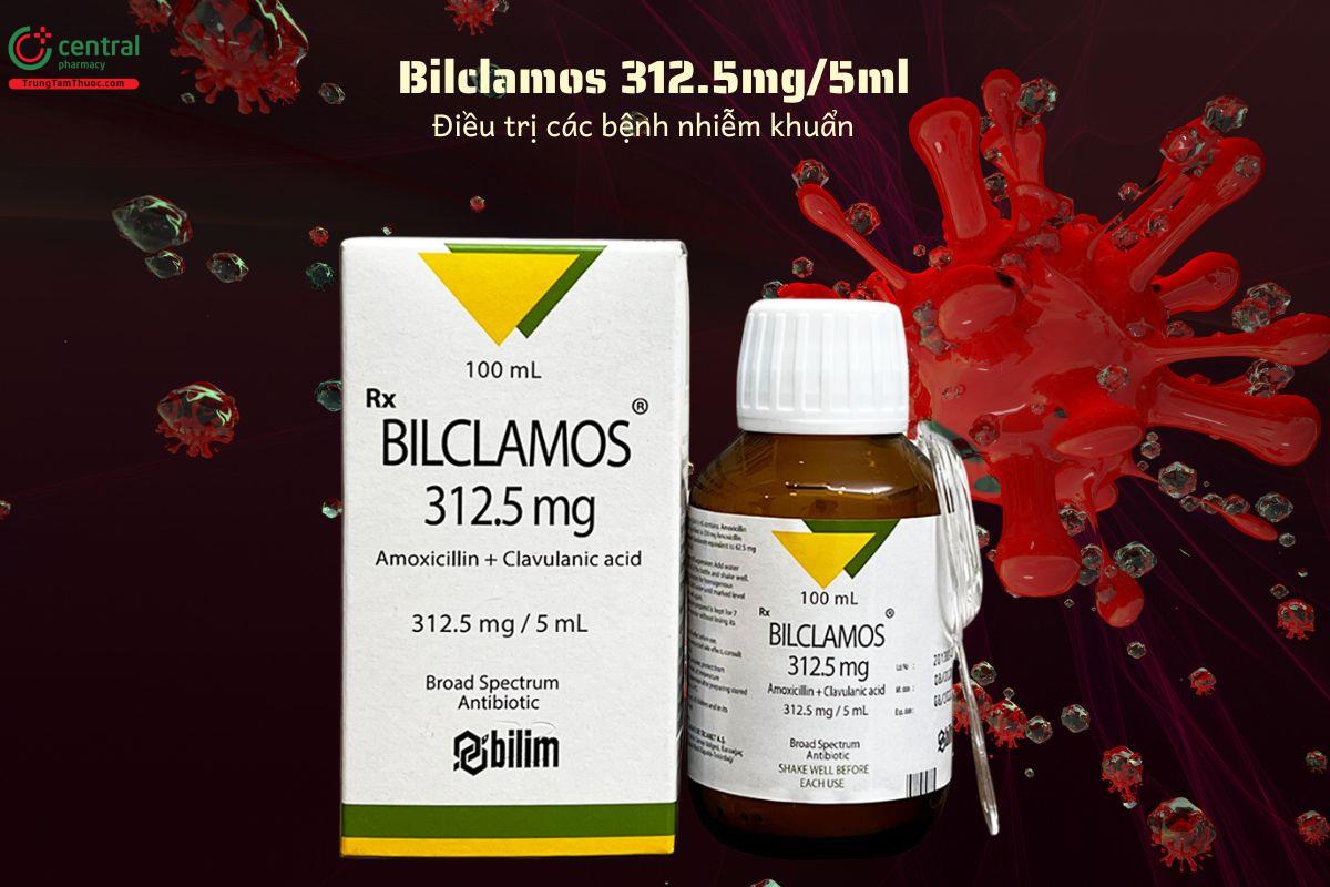 Thuốc Bilclamos 312.5mg/5ml điều trị các bệnh nhiễm khuẩn