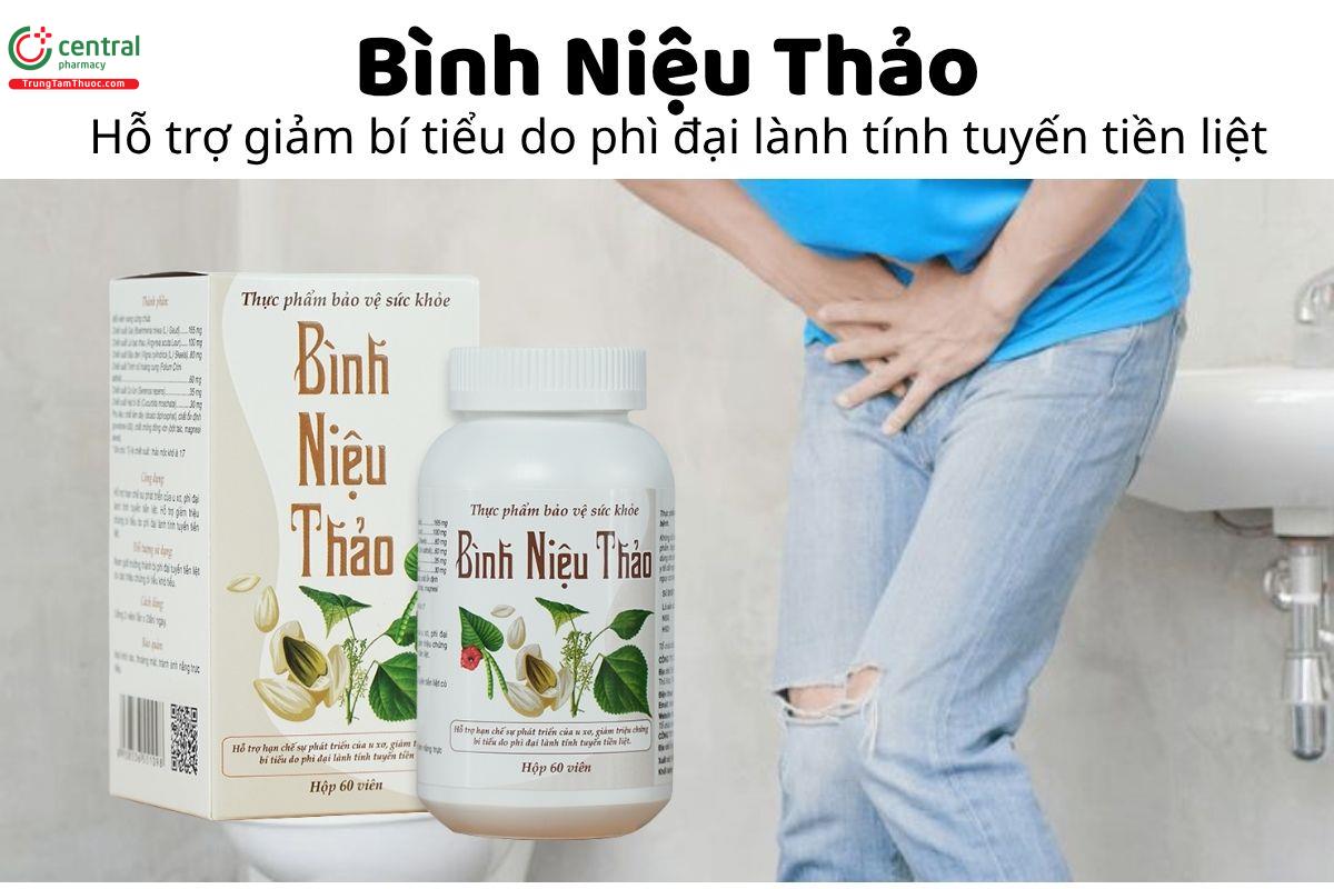 Bình Niệu Thảo - Hỗ trợ giảm triệu chứng bí tiểu do phì đại lành tính tuyến tiền liệt
