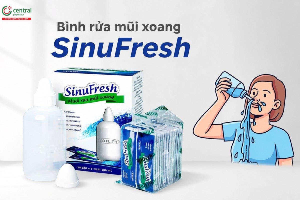 Bình rửa mũi xoang SinuFresh