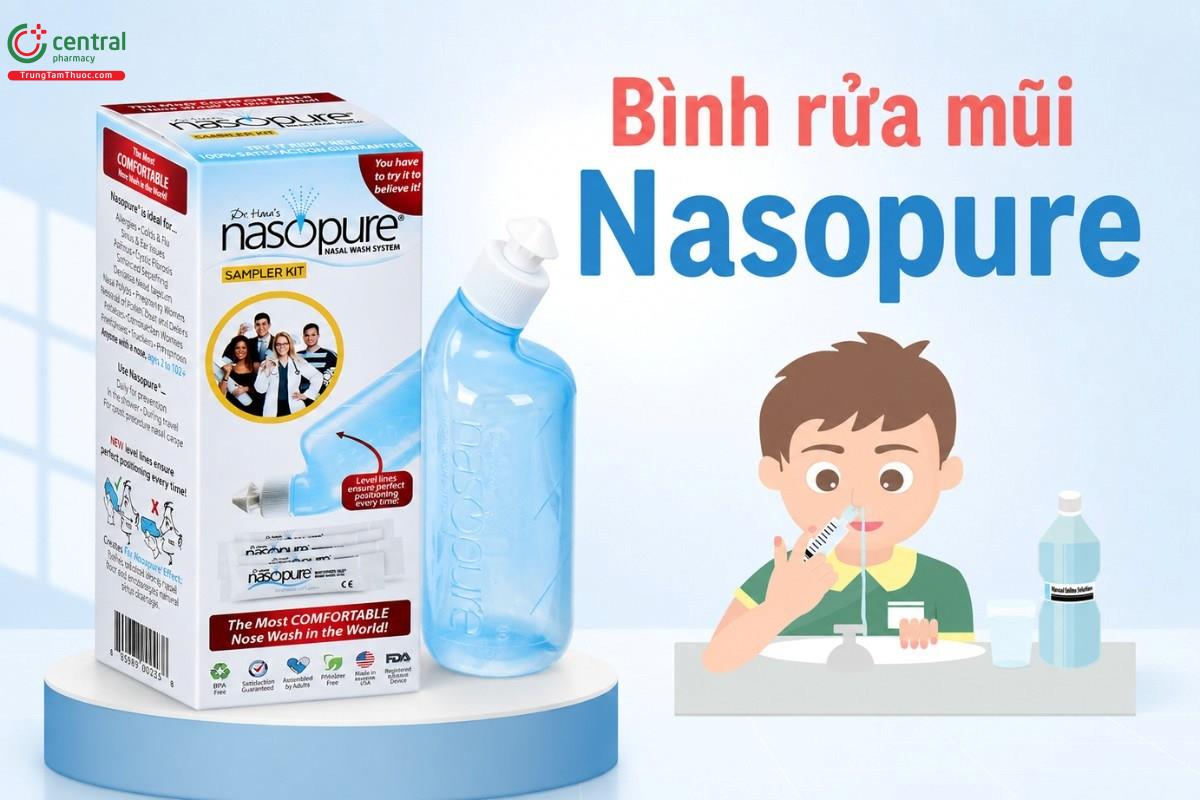 Bình rửa mũi Nasopure