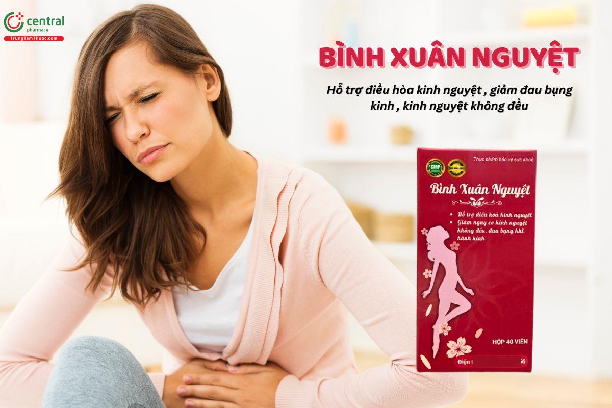 Bình Xuân Nguyệt (hộp 40 viên) bổ huyết, điều kinh, giảm đau bụng kinh